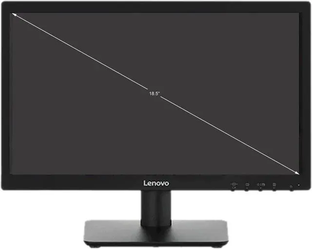 Alt view image 2 of 8 - Lenovo D19-10 19" (18.5 Viewable) 61E0KAR6US 1366 x 768 WLED 60 Hz D-Sub, HDMI Monitor, TN