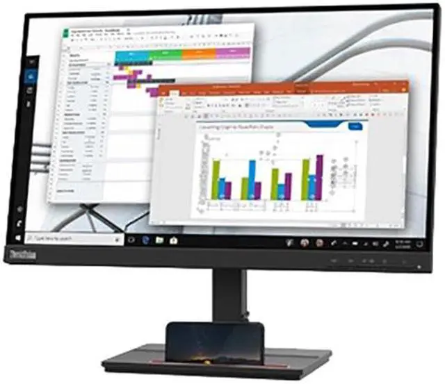 Alt view image 4 of 10 - Lenovo ThinkVision S22e-20 62C6KAT1UK 21.5" Full HD 1920 x 1080 75 Hz D-Sub, HDMI FreeSync (AMD Adaptive Sync) Monitor