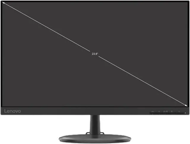 Alt view image 2 of 5 - Lenovo 24" (23.8" Viewable) 75 Hz (Only for HDMI Input) VA FHD Monitor (Grade A Refurbished) 4 ms (Extreme mode) / 6 ms (Typical mode) FreeSync (AMD Adaptive Sync) D-Sub, HDMI D24-20