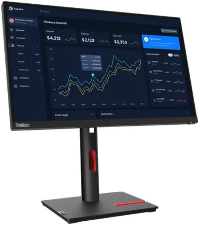 Alt view image 3 of 8 - Lenovo ThinkVision 23" LED monitor - Full HD (1080p)  60Hz