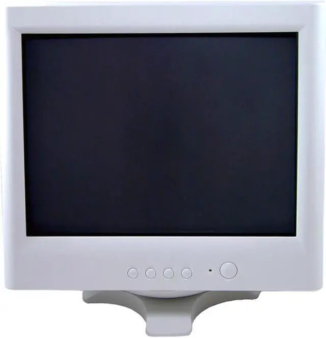Alt view image 3 of 5 - SCANPORT GM-1770DF White 17" CRT Monitor 0.25mm Dot Pitch D-Sub