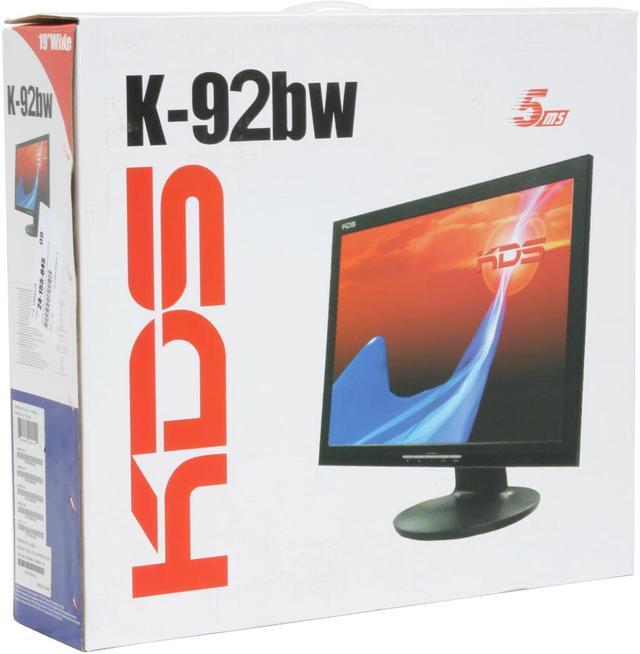 Alt view image 10 of 10 - KDS 19" WXGA+ LCD Monitor 5 ms D-Sub K-92BW