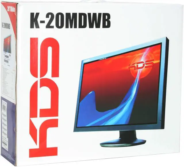 Alt view image 12 of 12 - KDS 20" WSXGA+ LCD Monitor 5 ms D-Sub, DVI K-20MDWB