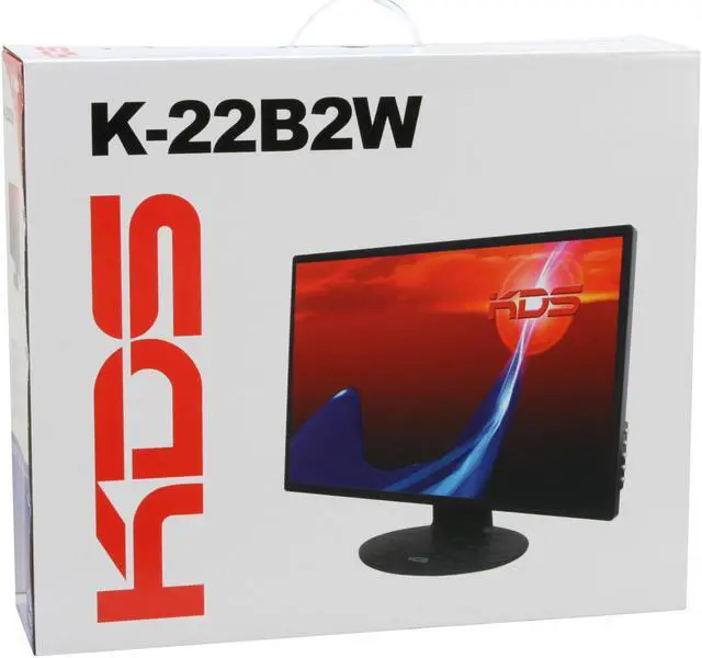 Alt view image 10 of 10 - KDS K-22B2W Black 22" 5ms Widescreen LCD Monitor 300 cd/m2 1000:1 Built in Speakers w/ HDCP Support