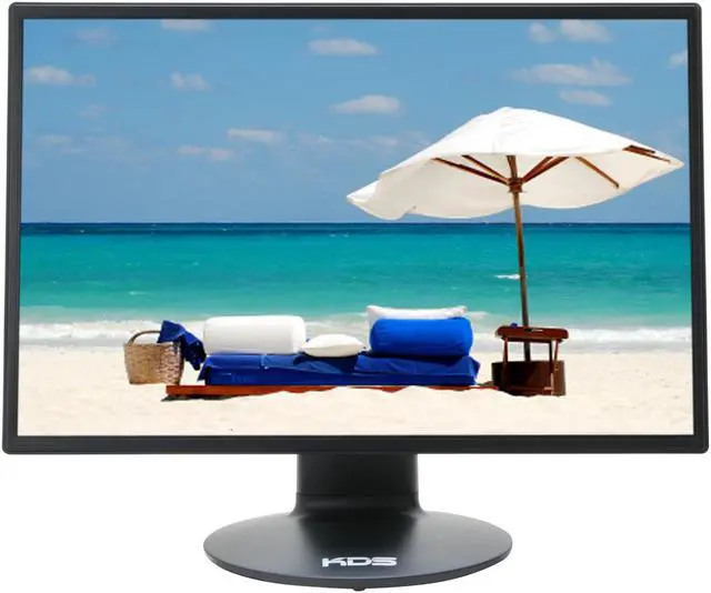 Alt view image 2 of 10 - KDS K-22B2W Black 22" 5ms Widescreen LCD Monitor 300 cd/m2 1000:1 Built in Speakers w/ HDCP Support