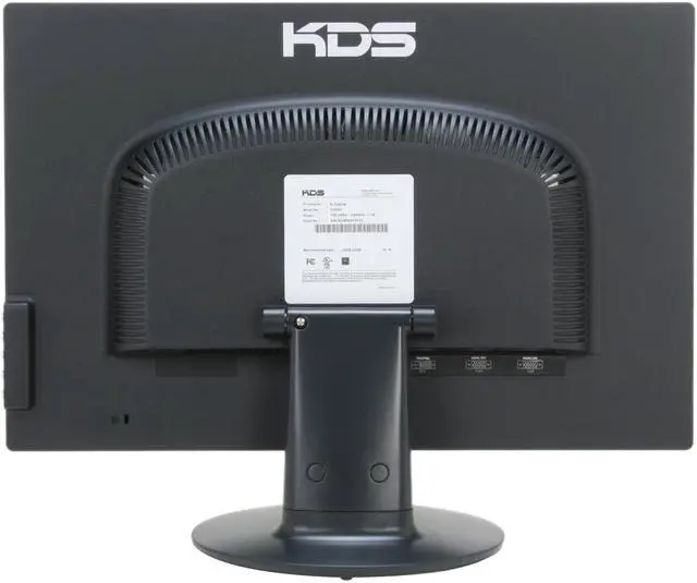 Alt view image 5 of 10 - KDS K-22B2W Black 22" 5ms Widescreen LCD Monitor 300 cd/m2 1000:1 Built in Speakers w/ HDCP Support