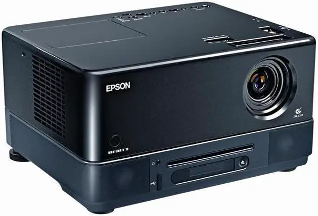 Main image of EPSON MovieMate 72 720P 1280x720 1200 Lumens Home Theater 3LCD Projector w/ DVD & Music Player Combo