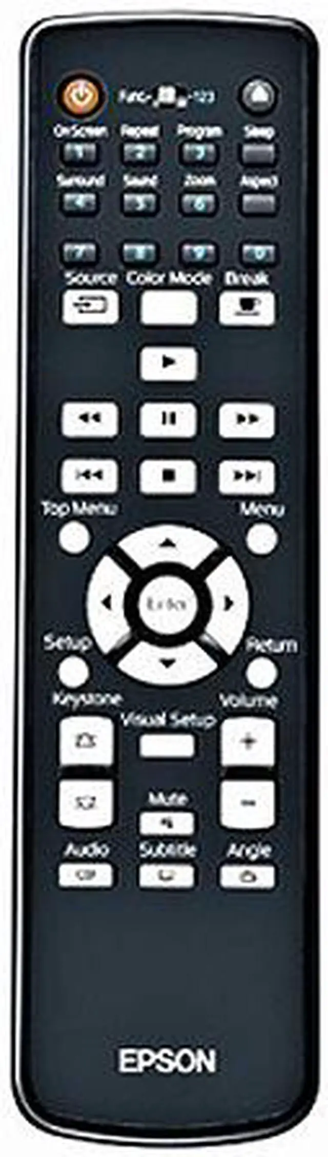 Alt view image 6 of 6 - EPSON MovieMate 72 720P 1280x720 1200 Lumens Home Theater 3LCD Projector w/ DVD & Music Player Combo