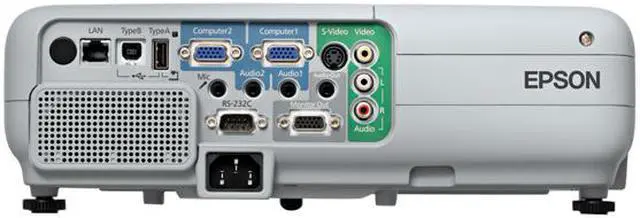 Alt view image 5 of 5 - EPSON PowerLite825 1024 x 768 3000 lumens LCD Projector 2000:1