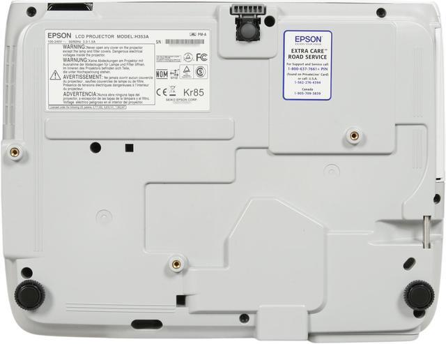 Alt view image 5 of 7 - EPSON PowerLite 84+ XGA 1024x768 2600 Lumens Multimedia 3LCD Projector w/ Network Function