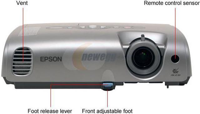 Alt view image 3 of 15 - EPSON PowerLite 76c 1024 x 768 2000 ANSI lumens (High Brightness), 1500 ANSI lumens (Low Brightness) LCD Projector 400:1