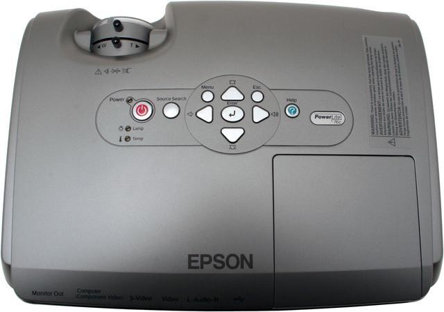 Alt view image 8 of 15 - EPSON PowerLite 76c 1024 x 768 2000 ANSI lumens (High Brightness), 1500 ANSI lumens (Low Brightness) LCD Projector 400:1