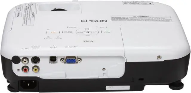 Alt view image 5 of 8 - EPSON VS210 (V11H433020) 800 x 600 (SVGA) 2600 lumens LCD Multimedia Projector Up to 3000:1 - OEM