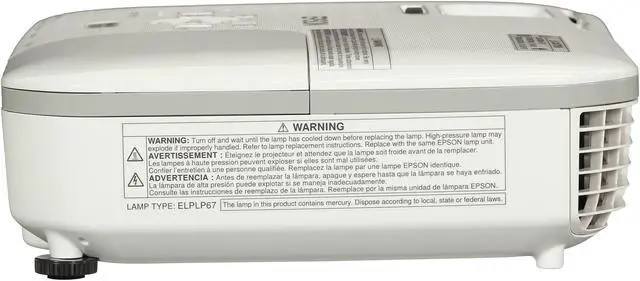 Alt view image 4 of 9 - EPSON PowerLite X15 XGA 3000 lumens LCD Projector 3000:1