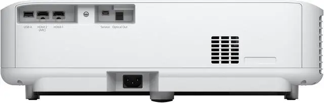Alt view image 4 of 8 - Epson EpiqVision Ultra LS300 3-chip 3LCD Smart Laser Projector, 3600 Lumens Color & White Brightness, HDR, Android TV, Sound by Yamaha Speakers, Bluetooth, Sports, Gaming, Movies & Streaming - White