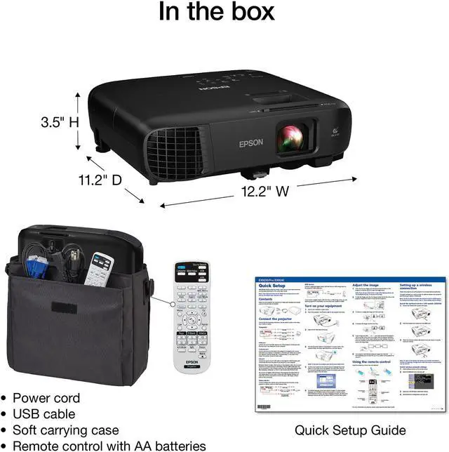 Alt view image 6 of 8 - Epson Pro EX9240 3LCD Full HD 1080p Wireless Projector with Miracast (V11H978020) - Black