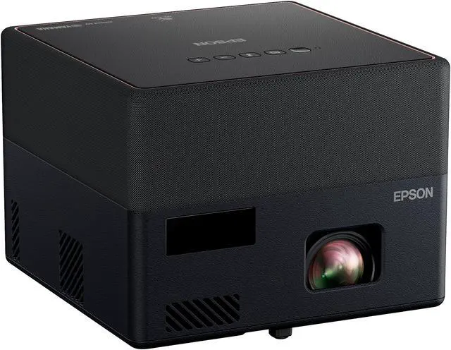 Alt view image 2 of 9 - Epson EpiqVision Mini EF12 Smart Streaming Laser Projector, HDR, Android TV, Portable, sound by Yamaha, 3LCD, Full HD 1080p, 1000 lumens Color Brightness (Color Light Output), 1000 lumens White Bright