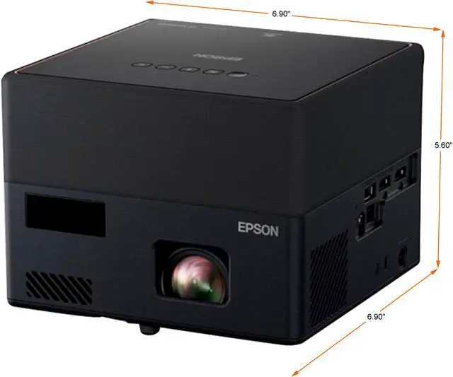 Alt view image 3 of 9 - Epson EpiqVision Mini EF12 Smart Streaming Laser Projector, HDR, Android TV, Portable, sound by Yamaha, 3LCD, Full HD 1080p, 1000 lumens Color Brightness (Color Light Output), 1000 lumens White Bright