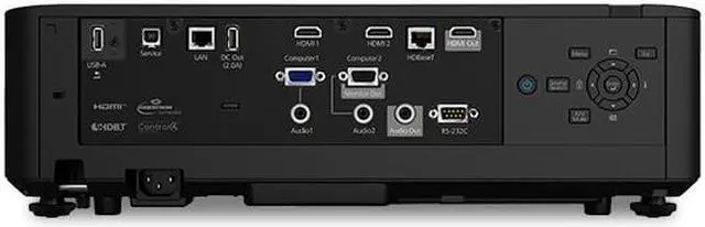 Alt view image 5 of 5 - EPSON PowerLite L735U Full HD WUXGA 3LCD Laser Projector - Black