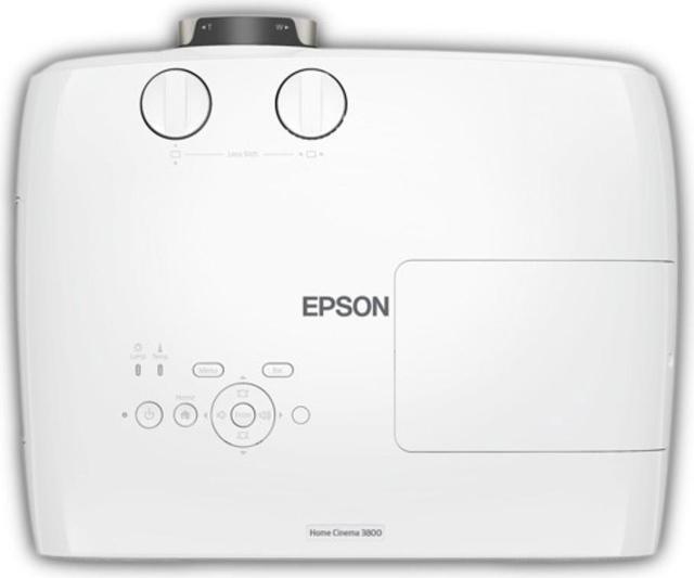 Alt view image 3 of 5 - EPSON Home Cinema 3800 4K PRO-UHD 3-Chip Projector with HDR (V11H959020) - White