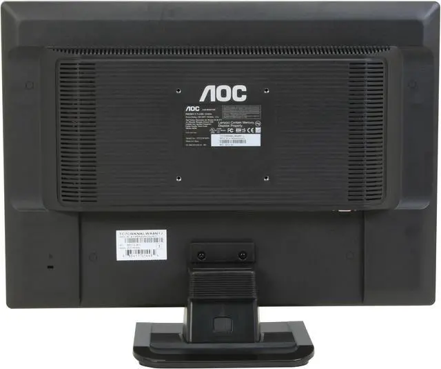 Alt view image 6 of 13 - AOC 21.6" Active Matrix, TFT LCD WSXGA+ LCD Monitor 5 ms D-Sub 2216SW