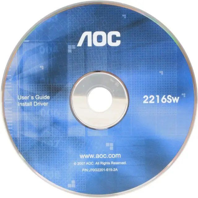 Alt view image 12 of 13 - AOC 21.6" Active Matrix, TFT LCD WSXGA+ LCD Monitor 5 ms D-Sub 2216SW