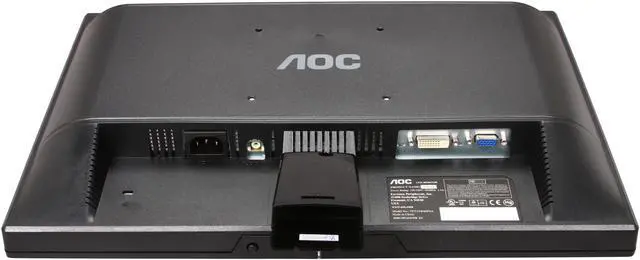 Alt view image 7 of 8 - AOC 19" Active Matrix, TFT LCD WXGA+ LCD Monitor 5 ms D-Sub, DVI-D 919Vwa