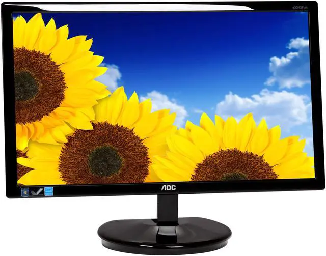 Alt view image 3 of 8 - AOC 21.5" LCD Monitor 5 ms D-Sub, DVI E2243FWK