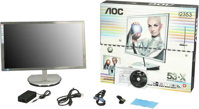 Alt view image 7 of 7 - AOC 23" 60 Hz Active Matrix, TFT LCD LCD Monitor 5 ms D-Sub, HDMI i2353Ph