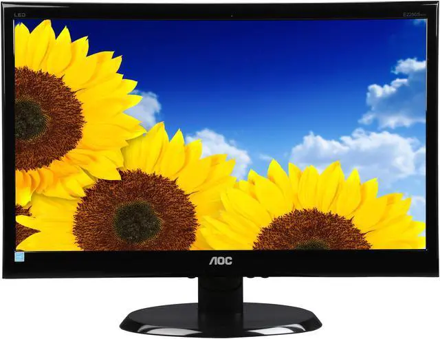 Alt view image 2 of 7 - AOC 22" 60 Hz Active Matrix, TFT LCD LCD Monitor 5 ms D-Sub, DVI-D e2250Swdn