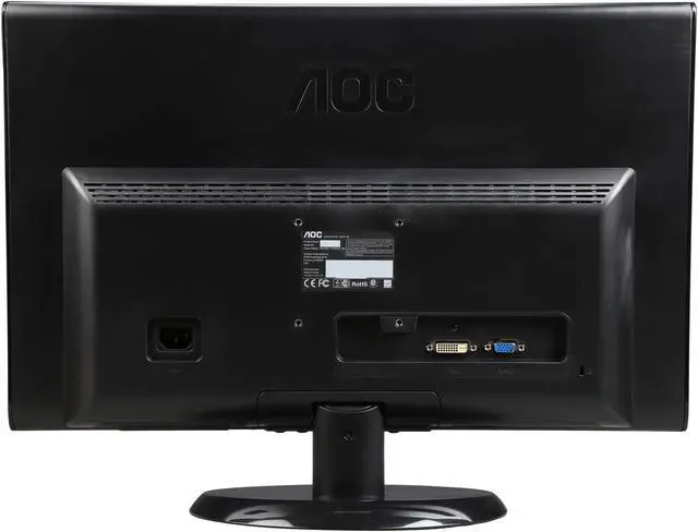 Alt view image 5 of 7 - AOC 22" 60 Hz Active Matrix, TFT LCD LCD Monitor 5 ms D-Sub, DVI-D e2250Swdn