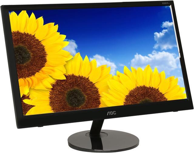 Alt view image 3 of 7 - AOC 22" 60 Hz USB LCD Monitor 5 ms USB 2.0 e2251Fwu