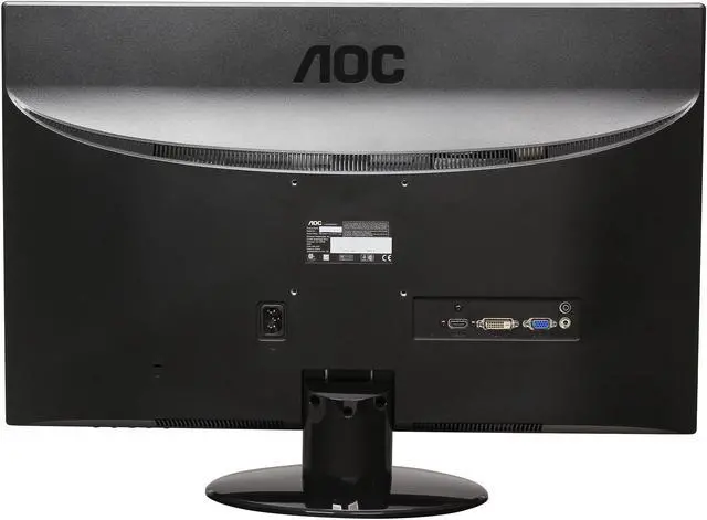 Alt view image 5 of 7 - AOC 27" 60 Hz LCD Monitor 2 ms D-Sub, DVI, HDMI e2752Vh