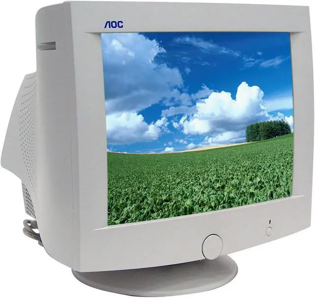 Alt view image 3 of 5 - AOC CT700G Beige 17" CRT Monitor 0.23mm(H), 0.27mm(D) Dot Pitch D-Sub