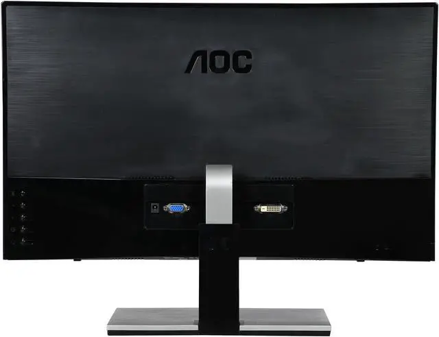 Alt view image 5 of 7 - AOC I2267FW 22-Inch Class IPS Frameless/Slim LED Monitor, Full HD,250 cd/m2 Brightness,5ms,50M:1 DCR,VGA/DVI