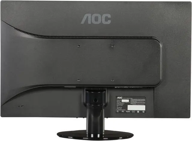Alt view image 5 of 8 - AOC E2425SWD 24" (Actual size 23.6") Full HD 1920x1080 5ms 60Hz DVI-D VGA EPEAT Silver EnergyStar Anti-Glare LED Backlit LCD Monitor