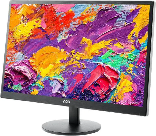 Alt view image 2 of 2 - AOC E970SWN 18.5" HD 1366x768 Monitor, 5ms response time, 20M:1 dynamic contrast ratio, VGA, VESA compatible, EPEAT Silver, EnergyStar