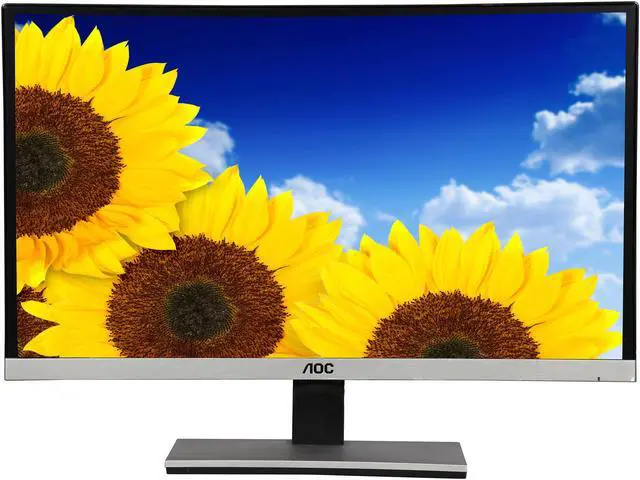 Alt view image 2 of 7 - AOC i2367F-B Black / Silver 23" 5ms Widescreen LED Backlight LCD Monitor, IPS Panel 250 cd/m2 50,000,000:1