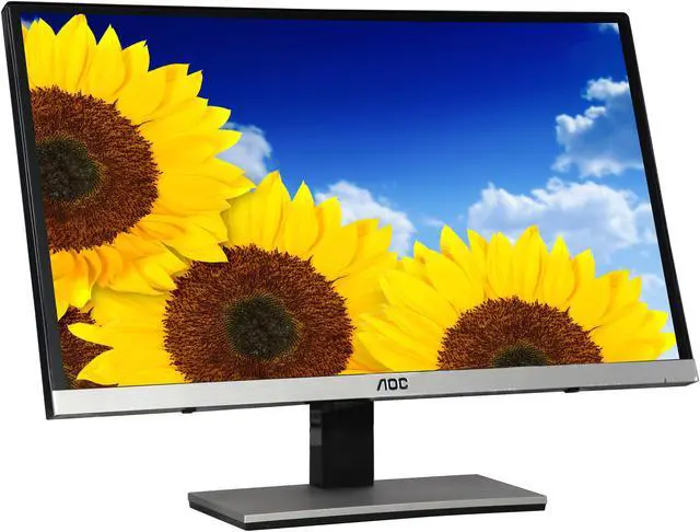 Alt view image 3 of 7 - AOC i2367F-B Black / Silver 23" 5ms Widescreen LED Backlight LCD Monitor, IPS Panel 250 cd/m2 50,000,000:1