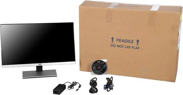 Alt view image 7 of 7 - AOC i2367F-B Black / Silver 23" 5ms Widescreen LED Backlight LCD Monitor, IPS Panel 250 cd/m2 50,000,000:1