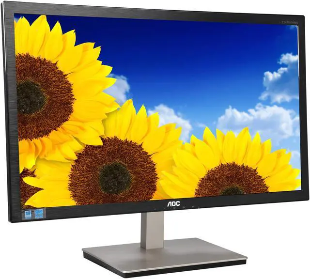 Alt view image 3 of 8 - AOC E2476VWM6 24" 1ms Black Full HD 1080P Anti-Blue Light Monitor, 1920 x 1080, 20,000,000:1, 250 cd/m2, 16:9, HDMI, VGA