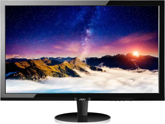 Alt view image 2 of 6 - AOC Q2778VQE 27" Quad HD 2560x1440 monitor, 1ms response time, HDMI/DisplayPort/DVI-D/VGA, VESA compatible