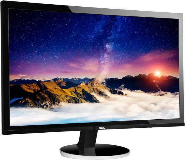 Alt view image 3 of 6 - AOC Q2778VQE 27" Quad HD 2560x1440 monitor, 1ms response time, HDMI/DisplayPort/DVI-D/VGA, VESA compatible