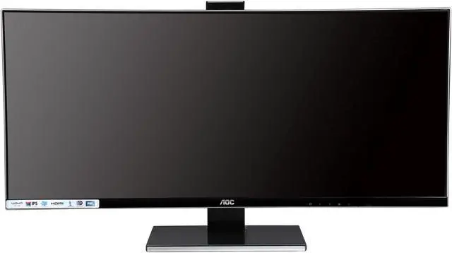 Alt view image 8 of 11 - AOC U3477PQU Black 34" 5ms UltraWide WQHD LED Backlight LCD Monitor IPS Panel DC 70Million:1(1000:1) 320 cd/m2, USB3.0, Height & Pivot adjustable, Speakers
