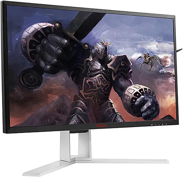 Alt view image 3 of 7 - AOC AGON AG271QG 27" Gaming Monitor, QHD 2560 x 1440 IPS Panel, G-SYNC, 165Hz, Height Adjustable, DisplayPort/HDMI, USB 3.0 Hub, VESA