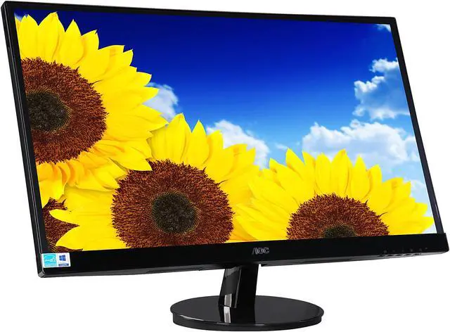 Alt view image 3 of 7 - AOC i2769Vm Glossy Black Bezel 27" 5ms Widescreen LED Backlight LCD Monitor Built-in Speakers