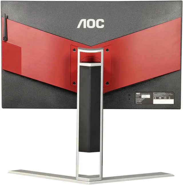 Alt view image 5 of 11 - AOC AGON AG241QX 24" Gaming Monitor, QHD 2K 1440P, G-SYNC Compatible + AdaptiveSync, 144Hz, 1ms, Height Adjustable, DisplayPort/HDMI/DVI-D/VGA, USB 3.0 hub, QuickSwitch keypad