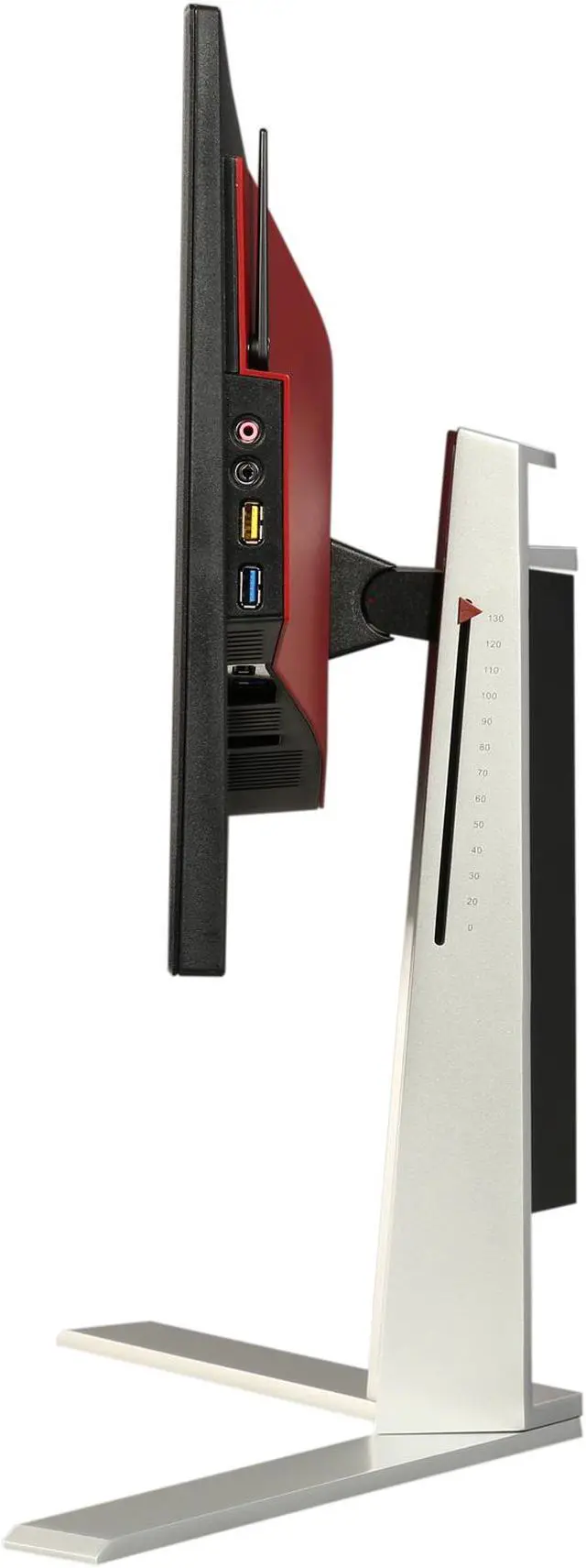 Alt view image 6 of 11 - AOC AGON AG241QX 24" Gaming Monitor, QHD 2K 1440P, G-SYNC Compatible + AdaptiveSync, 144Hz, 1ms, Height Adjustable, DisplayPort/HDMI/DVI-D/VGA, USB 3.0 hub, QuickSwitch keypad