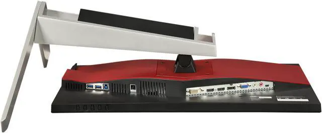 Alt view image 10 of 11 - AOC AGON AG241QX 24" Gaming Monitor, QHD 2K 1440P, G-SYNC Compatible + AdaptiveSync, 144Hz, 1ms, Height Adjustable, DisplayPort/HDMI/DVI-D/VGA, USB 3.0 hub, QuickSwitch keypad