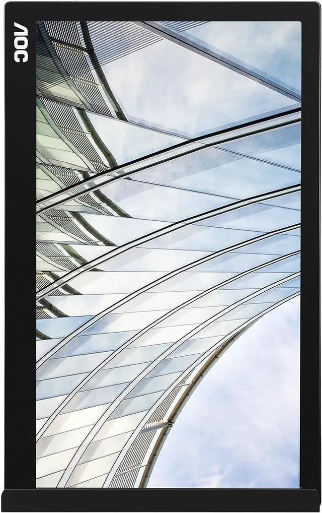 Alt view image 7 of 14 - AOC 15.6" FHD 1080p USB-C Powered Portable, IPS panel, USB Type-C, Tilt, Auto-pivot, Sleek design, 220 cd/m2, 2017 MacBook Pro & XPS compatible (I1601FWUX)